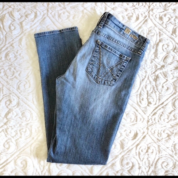 Kut From the Kloth Jeans Size 8 Straight Leg Medium Wash - Picture 7 of 8